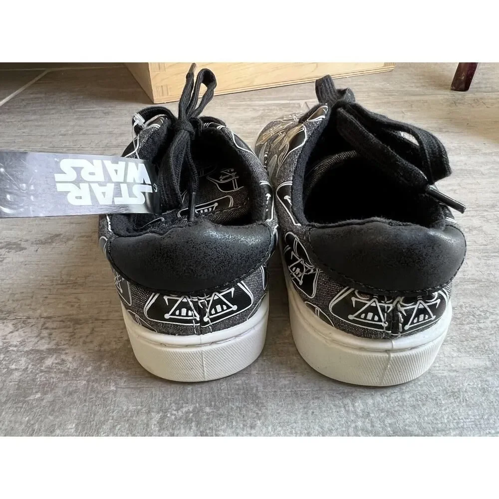 Star Wars Little Boys Kids Sneakers 92504 Darth Vader Black Gray NEW Shoes 13